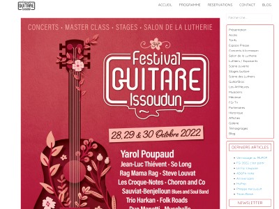 Festival Guitare Issoudun, le plus grand festival français autour de la guitare !