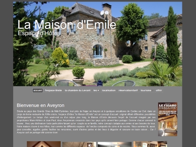 la maison d'Emile chambres d'hôtes à La Fouillade près de Najac et son château